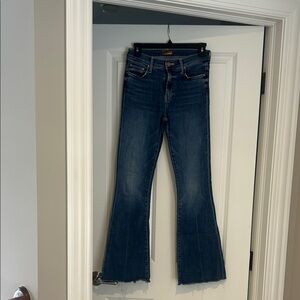 MOTHER Indigo Wide Leg Jeans